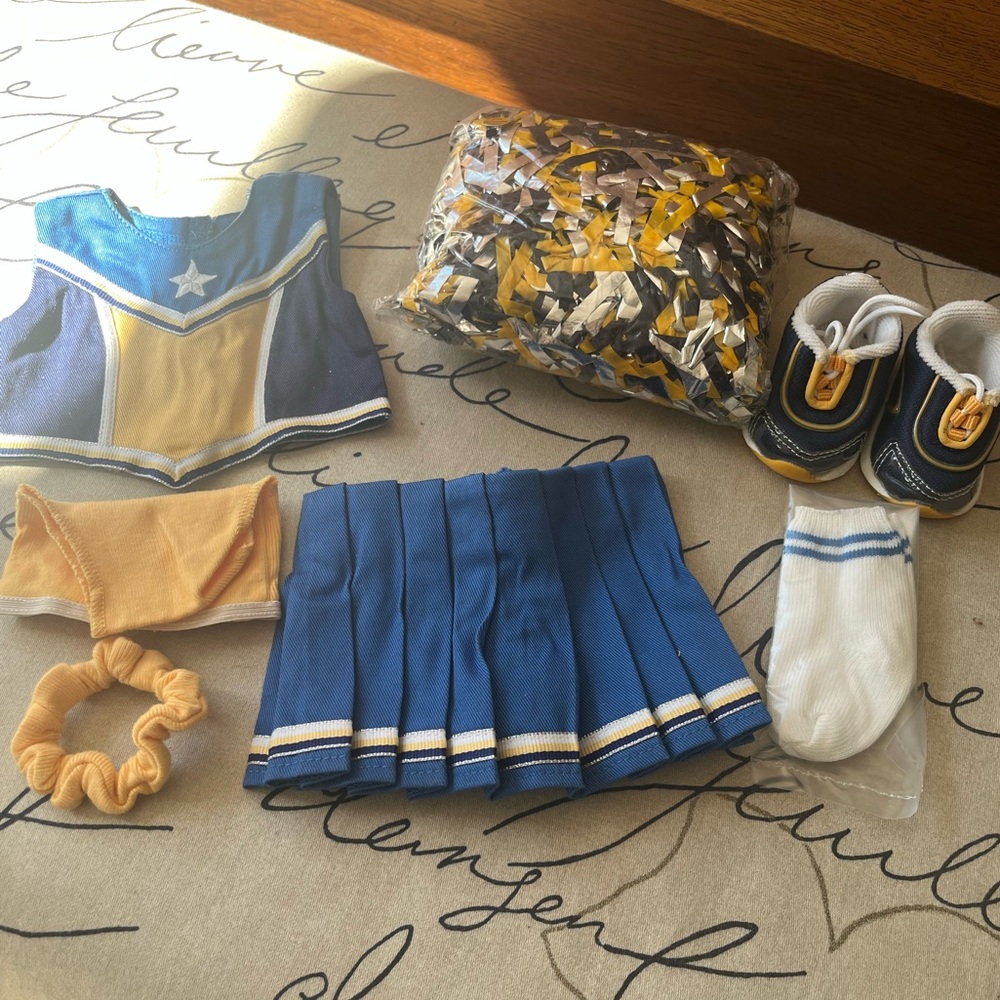 American Girl Blue Cheerleader Outfit - Picture 6 of 7